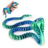 SUMLAND 3D Printed Snake,23 Inch 3D Printed Animals,3D Printed Fidget Toys,Home Office Decor Executive Desk Crystal Cobra Toys Green Blue view 1
