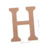 Gogogmee 1set Small Wooden Alphabet Letters Set for Diy Crafts Home Decor Unfinished Letters for Showers Photography Props and Custom Decorations view 2