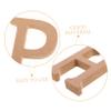 Gogogmee 1set Small Wooden Alphabet Letters Set for Diy Crafts Home Decor Unfinished Letters for Showers Photography Props and Custom Decorations view 3