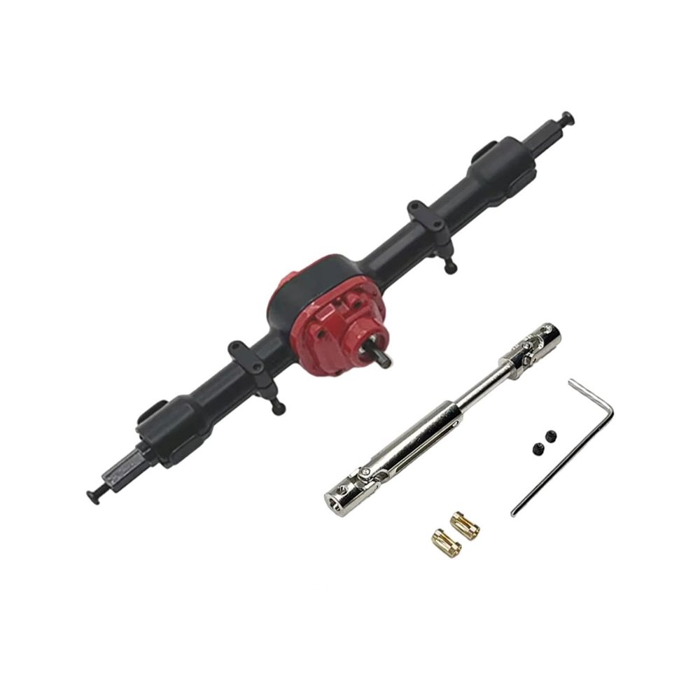 CoudarTitie RC Vehicle Axle with Drive Shaft Replacement Upgrade RC Car Accessory RC Car Part for MN82 1/12 Scale RC Hobby Car DIY Accs, Black Rear axle