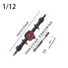 CoudarTitie RC Vehicle Axle with Drive Shaft Replacement Upgrade RC Car Accessory RC Car Part for MN82 1/12 Scale RC Hobby Car DIY Accs, Black Rear axle view 3