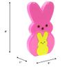 Animal Adventure | Peeps | 9 Collectible Pink and Yellow Wooden Nesting Bunnies view 2