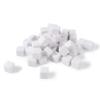 50 pcs 16mm Blank Board Game Dice - White Cubes - DIY Board Game Accessories, Ideal for Sorting, Counting, Classrooms, Replacement Pieces with Storage Bag view 2