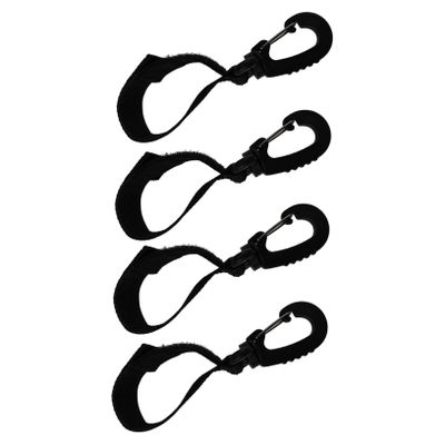 ASAKKURA 4pcs Rotatable Stroller Hooks Stroller Hanger Bag Hooks for Mom Pram Carriage