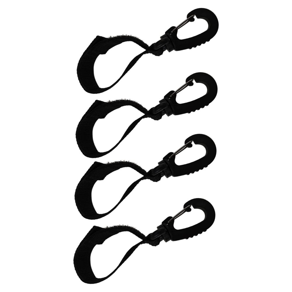 ASAKKURA 4pcs Rotatable Stroller Hooks Stroller Hanger Bag Hooks for Mom Pram Carriage