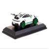 1/64 Tarmac Works & Minichamps 911 (992) GT3 RS (White with Green Wheels) Car Model - T64MC-005-WG view 2