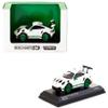 1/64 Tarmac Works & Minichamps 911 (992) GT3 RS (White with Green Wheels) Car Model - T64MC-005-WG view 3