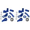 2X Aluminum Steering Bellcranks and Servo Saver Set with Bearings for Tra-xxas 1/10 for SLA-sh 4X4 for Hop-Up Navy Blue view 1