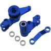 2X Aluminum Steering Bellcranks and Servo Saver Set with Bearings for Tra-xxas 1/10 for SLA-sh 4X4 for Hop-Up Navy Blue view 2