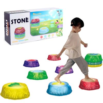 Luniguin Glow and Music Stepping Stones, Interactive Blocks Stepping, Light up Stepping Stones for Toddlers, Light up Musical Stepping Stones, Stepping Stones for Kids Light up
