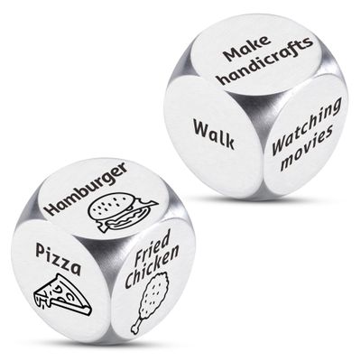 Stocking Stuffers Dice Gifts for Women Men Wife Husband Christmas Food Decision Dice for Him Her Couple Boy Girl Naughty Game Dice for Anniversary Birthday Valentines Day Wedding Engagement Date Night
