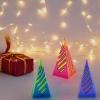 3 Packs Impossible Cone, Spiral Cone Fidget Toy 3D Printed Spiral Cone Toy, Pyramid Passthrough Sculpture, Mini Cones Pass Through Pyramid Fidget Toy for Stress and Anxiety Relaxing 3cone view 2