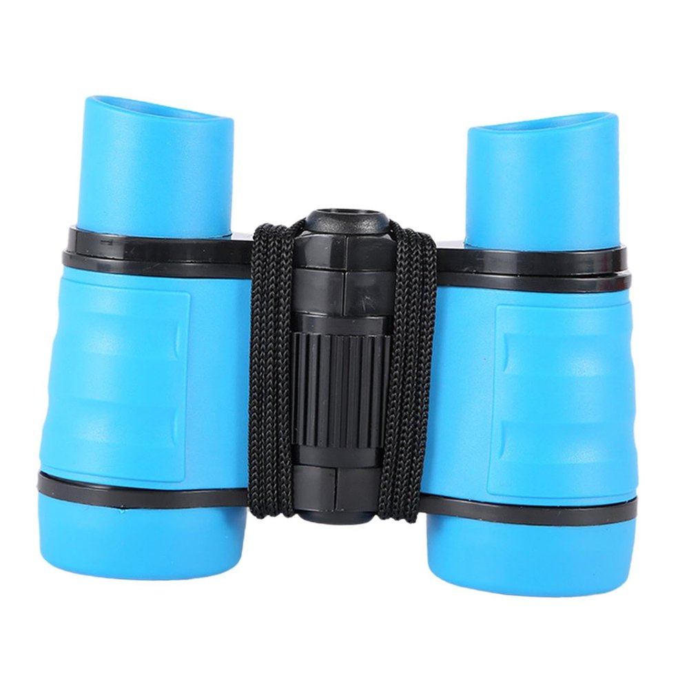 Yunhgft 4x30 Binoculars for Kids with Lanyard Ideal for Camping and Sports, Blue