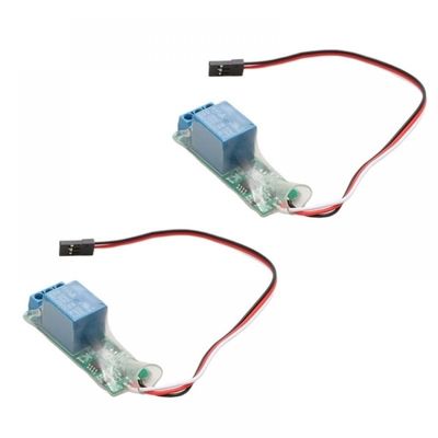 2PCS RC PWM Electronic Relay Switch For RC Airplane DIY Model Navigation Lights Compatible K1 Power On Off Switches