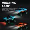 Atlodas Mini Rc Truck, Mini RC Monster Truck, 1:64 Scale Monster Truck Remote Control Car with Lights, 2.4Ghz Remote Control, Alloy Truck with Trailer, Speed/Steering Adjustable (Pink) view 3