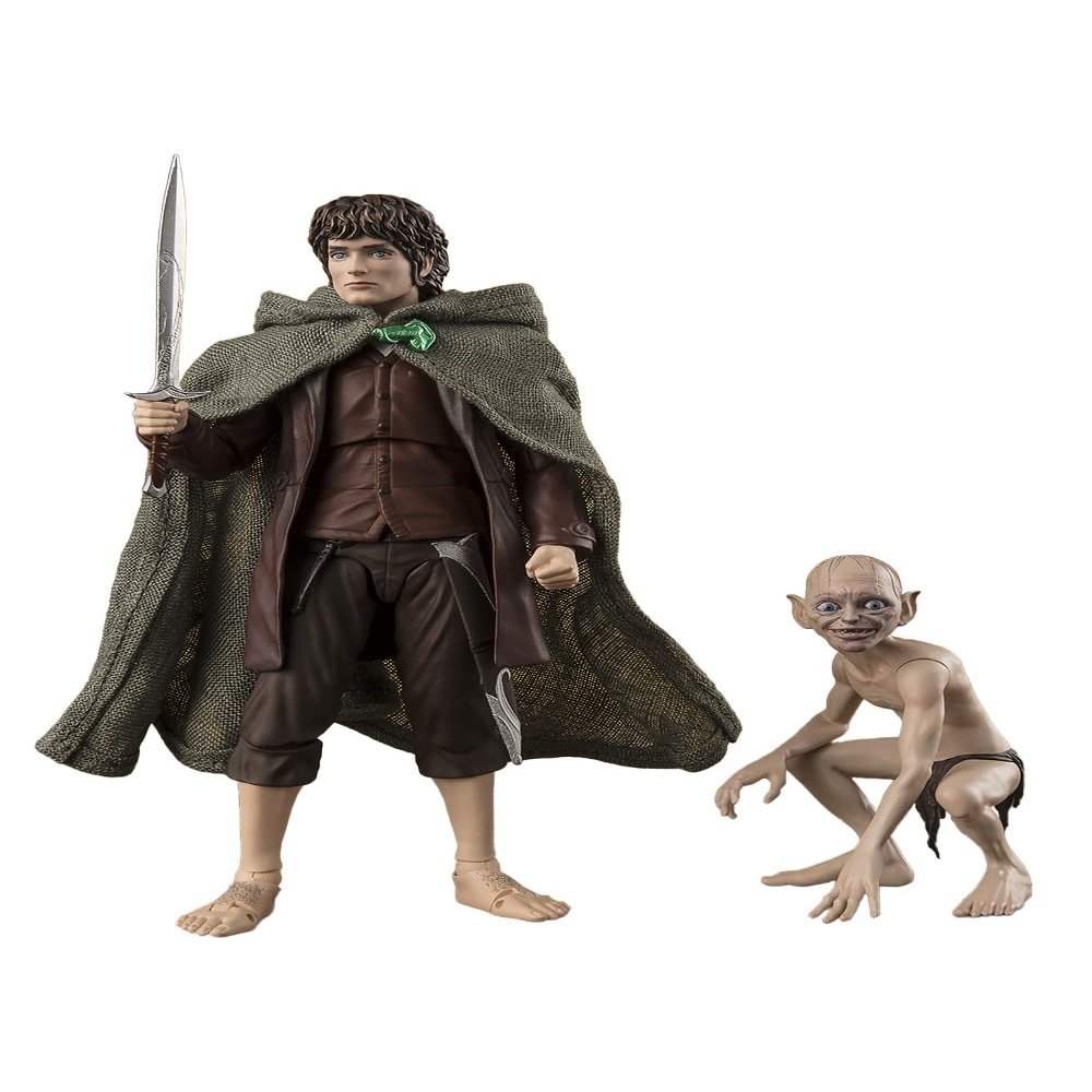 TAMASHII NATIONS - The Lord of The Rings - Frodo Baggins & Gollum (The Lord of The Rings: The Fellowship of The Ring) S.H.Figuarts Action Figure