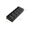 Chips Tray for 100 Pieces, Stackable Container for Card Games, Black No Lid view 3