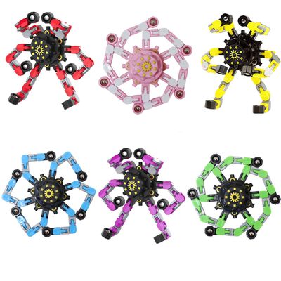 6pcs Transformable Fidget Spinners Children's Advanced Fidget Toys for Stress Relief Ideal Fidget Spinners for Sensory Toys for Boys and Girls with AutismParty Favors