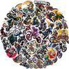 100PCS Dirt Bike Stickers Motocross Decals Party Favors Birthday Party Decorations Vinyl Waterproof Stickers for Water Bottle Laptop Luggage Helmet view 1