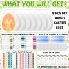 Colingmill 8 Sets Jumbo Easter Egg Plastic Fillable 10 Inch Giant Paintable Eggs with Handles Large White DIY Containers Paint Your Own Egg Lamp Kit for Easter Decor Basket Stuffers Fillers view 3