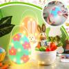Colingmill 8 Sets Jumbo Easter Egg Plastic Fillable 10 Inch Giant Paintable Eggs with Handles Large White DIY Containers Paint Your Own Egg Lamp Kit for Easter Decor Basket Stuffers Fillers view 4