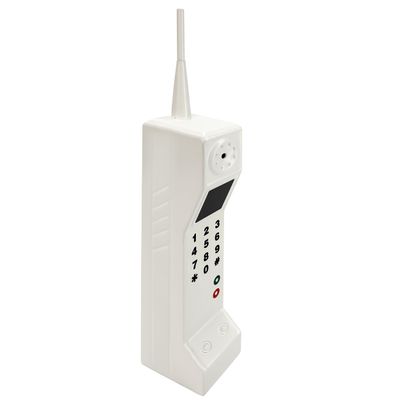 Retro 80s 90s Vintage Brick Cell Phone Ornament, Fake Cellular Phone Model, Old Fashioned Portable Cordless Mobile Simulation Photographic Prop, Party Decoration, Stage, Home Decor, Collectible Accent