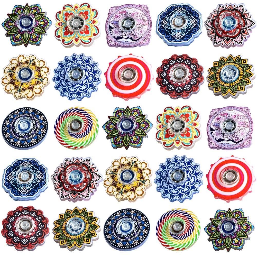 50 Pack Fidget Spinner Mini Toys,Party Favors Supplies Birthday Gifts Easter Basket Goodie Bags Stuffers for Kids Adults,Sensory Toys for Boys Girls Stress Relief,Treasure Box Toy Classroom Prizes