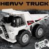Hylukon Remote Control Dump Truck, 2.4Ghz 11 Channel RC Construction Vehicle Toy with Lights Music, Electric Transport Garbage Truck Toys for Teen Birthday Gift view 2