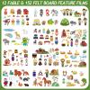 Windkream 12 Set Felt Board Stories Pieces Set Felt Animals Bible Fairy Tales for Preschool Animals Figures Flannel Board Stories for Toddlers Preschool Kindergarten Storytelling(Nursery Tales) view 2