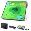 BaiYuan Portable Golf Chipping Game Set for Dads & Junior Golfers - Indoor, Outdoor Backyard & Lawn Fun with 24 Sticky Balls, Putting Mat, 2 Putter & Carry Bag - Easy Setup Family Golf Gifts view 1