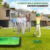 BaiYuan Portable Golf Chipping Game Set for Dads & Junior Golfers - Indoor, Outdoor Backyard & Lawn Fun with 24 Sticky Balls, Putting Mat, 2 Putter & Carry Bag - Easy Setup Family Golf Gifts view 4