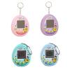 4 Pieces Virtual Electronic Digital Pets Keychains Nostalgic 168 Giga Pets in One Virtual Cyber Digital Nostalgic Handheld Electronic Toys for Kids Funny Play (Printed Color Version) view 1