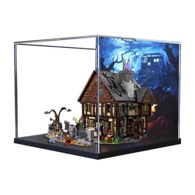 Acrylic Display Box, Compatible with Lego21341 Magic House Kits, Clear Boxes for Displaying Collectibles, Dustproof Display Boxes (Box Only)