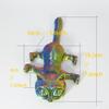 3D Printed Big Eye Cat PLA Crafts Cat Toy Colorful Cat Desktop Ornament Joints Movable Gift for Friends 19.5cm/7.6in (Gold) view 2