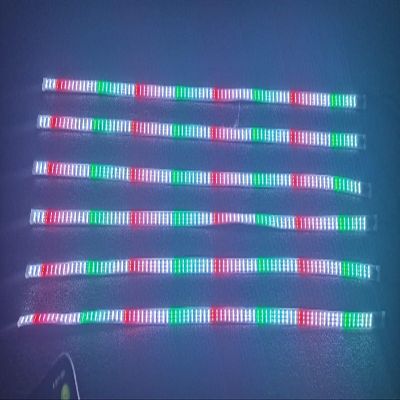 6PCS 4FT 1.2Meters Triple Row Treble Rolls LEDs RGB Dream Color Chasing Flow Chaser Light Strips APP+Remote for Vehicle Car Truck Slingshot Slingtoys Ryker Spyder