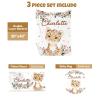 Terwex Custom Baby Crib Bedding Set, 3 Pcs Personalized Nursery Bedding Set with Name, Soft Baby Bedding Crib Sets with Blanket - Toddler Crib Sets for Girls Boys, Infant Newborn Gifts, Pink Leopard view 2