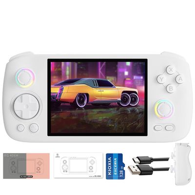 Aivuidbs RG406H Retro Game Console 128G TF Card 5000+ Games, 4-inch Android 13 Unisoc T820 Processor 8 Cores Emulator Video Games RG 406H Supports 5G WiFi 4.2 Bluetooth Online Fighting,Streaming