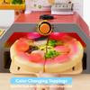 Play Kitchen Food Toy - Pretend and Play Toddler Toys - 78 PCS Pizza Oven with Pretend Smoke, Light & Sound and Color-Changing Toppings - Birthday Gift for Boys Girls view 3