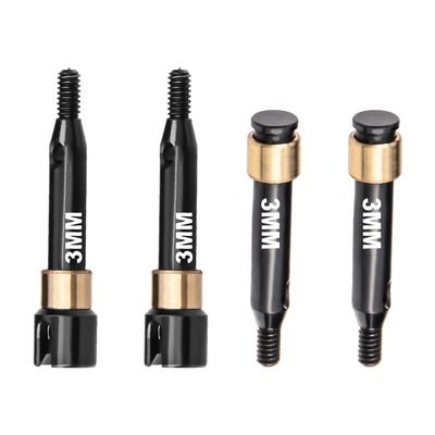 4140 Carbon Steel Front & Rear Drive Shafts (+3mm Wide) for LOSI 1:24 Micro-B 2WD Buggy RTR-LOS00007 / 1:28 Micro-T 2S 2WD RTR Stadium Truck-LOS-1392 Upgrades - Black
