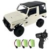 Dodoore RC Rock Crawler WPL C74-1 RC Truck, 1:10 Scale 2.4GHz Remote Control Truck, 4WD All Terrain Off-Road RC Crawler with LED Lights and 3 Rechargeble Batteries for Adults view 1