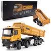 20-Inch Remote Control Dump Truck 12-Channels 1/14 Scale 13 LBS Load Capacity RC Heavy Duty Metal Construction Vehicles Toy for 14y+ Beginners (8-Wheels ) view 1