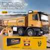 20-Inch Remote Control Dump Truck 12-Channels 1/14 Scale 13 LBS Load Capacity RC Heavy Duty Metal Construction Vehicles Toy for 14y+ Beginners (8-Wheels ) view 2