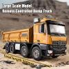 20-Inch Remote Control Dump Truck 12-Channels 1/14 Scale 13 LBS Load Capacity RC Heavy Duty Metal Construction Vehicles Toy for 14y+ Beginners (8-Wheels ) view 3