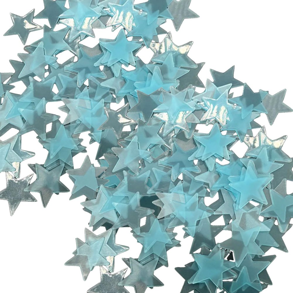 100Pcs Glow In Dark Star Fluorescent Brght 3D Wall Sticker For Kids Baby Bedroom Ceiling Decoration 3cm Size