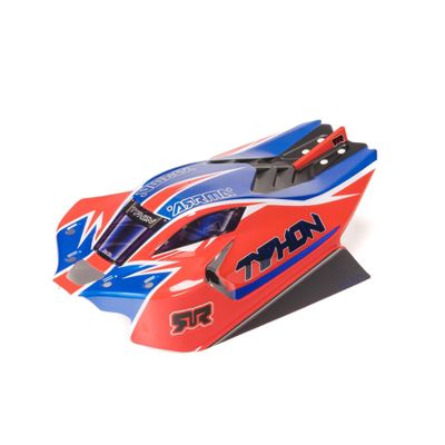ARRMA Typhon 4x4 Clipless Painted Decaled Body (Red), ARA-2251