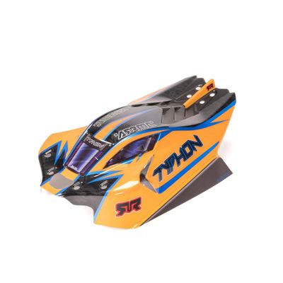 ARRMA Typhon 4x4 Clipless Painted Decaled Body (Orange), ARA-2318