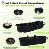 Double Stroller Organizer with 11 Compartment for Bob Duallie, Baby Jogger City Mini GT2, Double Jogging Stroller Caddy, Jeep, Zoe Stroller Accessories with 2 Insulated Pocket, Parent Console view 2
