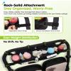 Double Stroller Organizer with 11 Compartment for Bob Duallie, Baby Jogger City Mini GT2, Double Jogging Stroller Caddy, Jeep, Zoe Stroller Accessories with 2 Insulated Pocket, Parent Console view 4