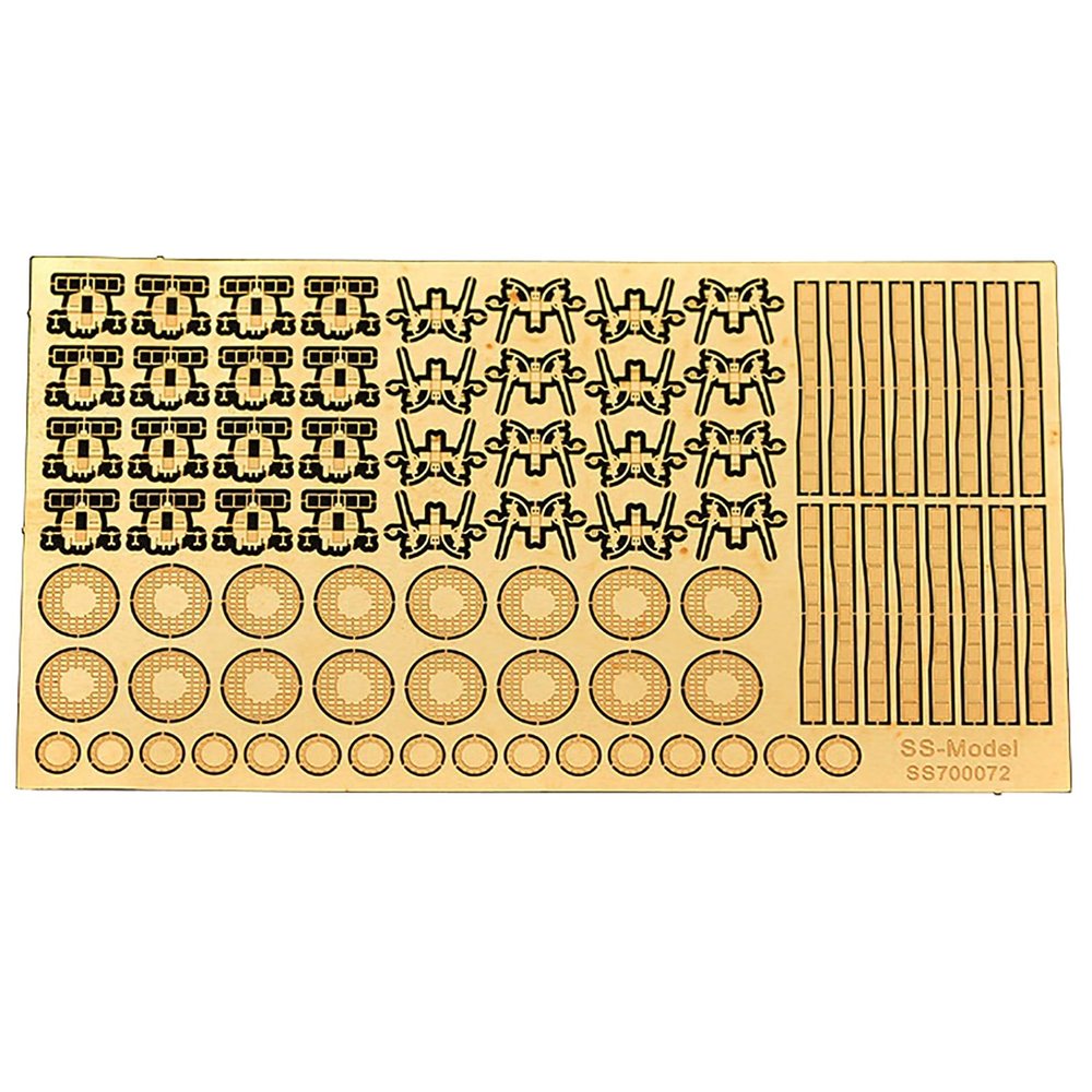 1/700 Scale Alloy Etched Parts for U.S. Bofors Twin-Barrel AA Gun Military Model Alloy Etching
