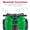 Best Choice Products 12V Kids Ride-On Electric ATV, 4-Wheeler Quad Car Toy w/Bluetooth Audio, 2.4mph Max Speed, Treaded Tires, LED Headlights, Radio - Kelly Green view 3